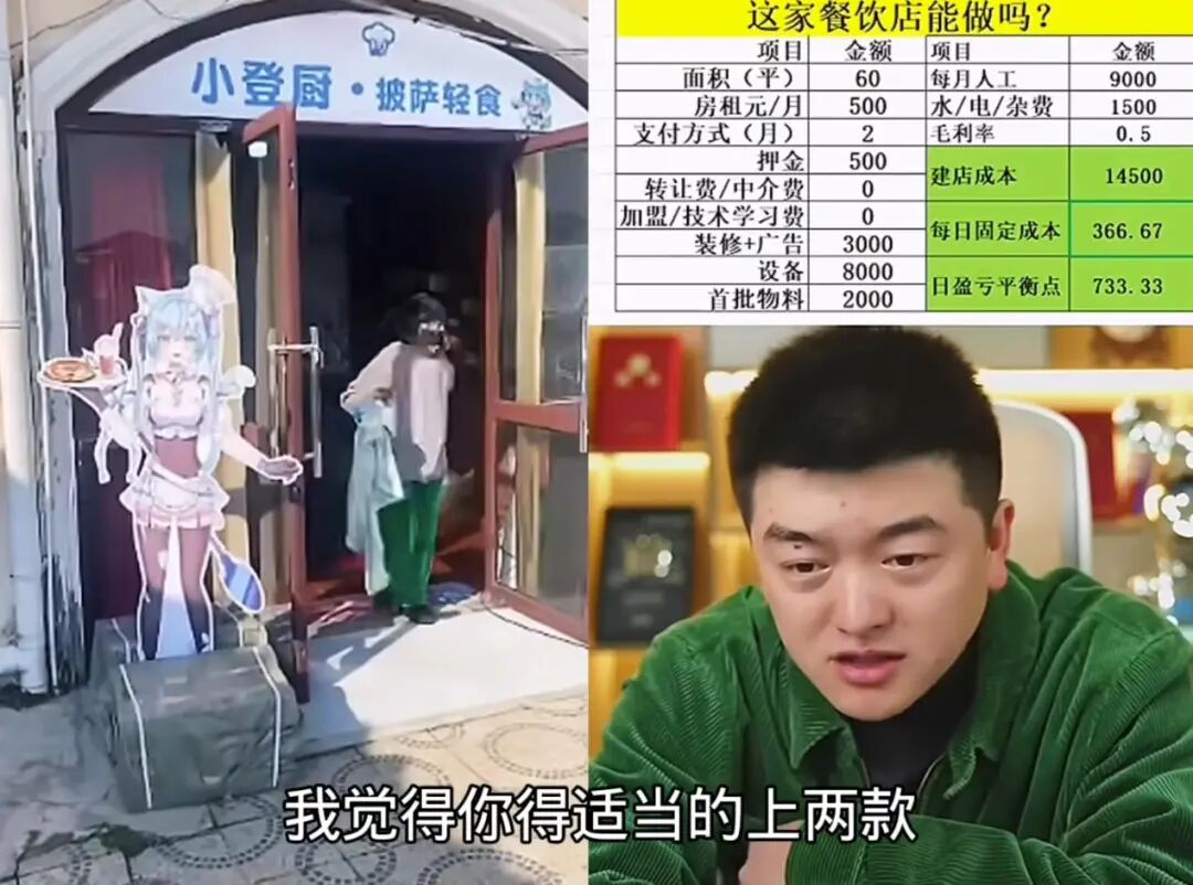 青岛二次元餐吧和上海V披萨店为何打动勇哥破产直播