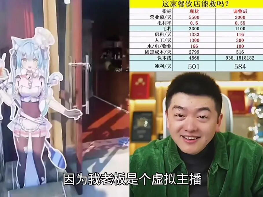 一个癌症UP主、一位边缘Vtuber，居然把二次元小店开成了现实副本