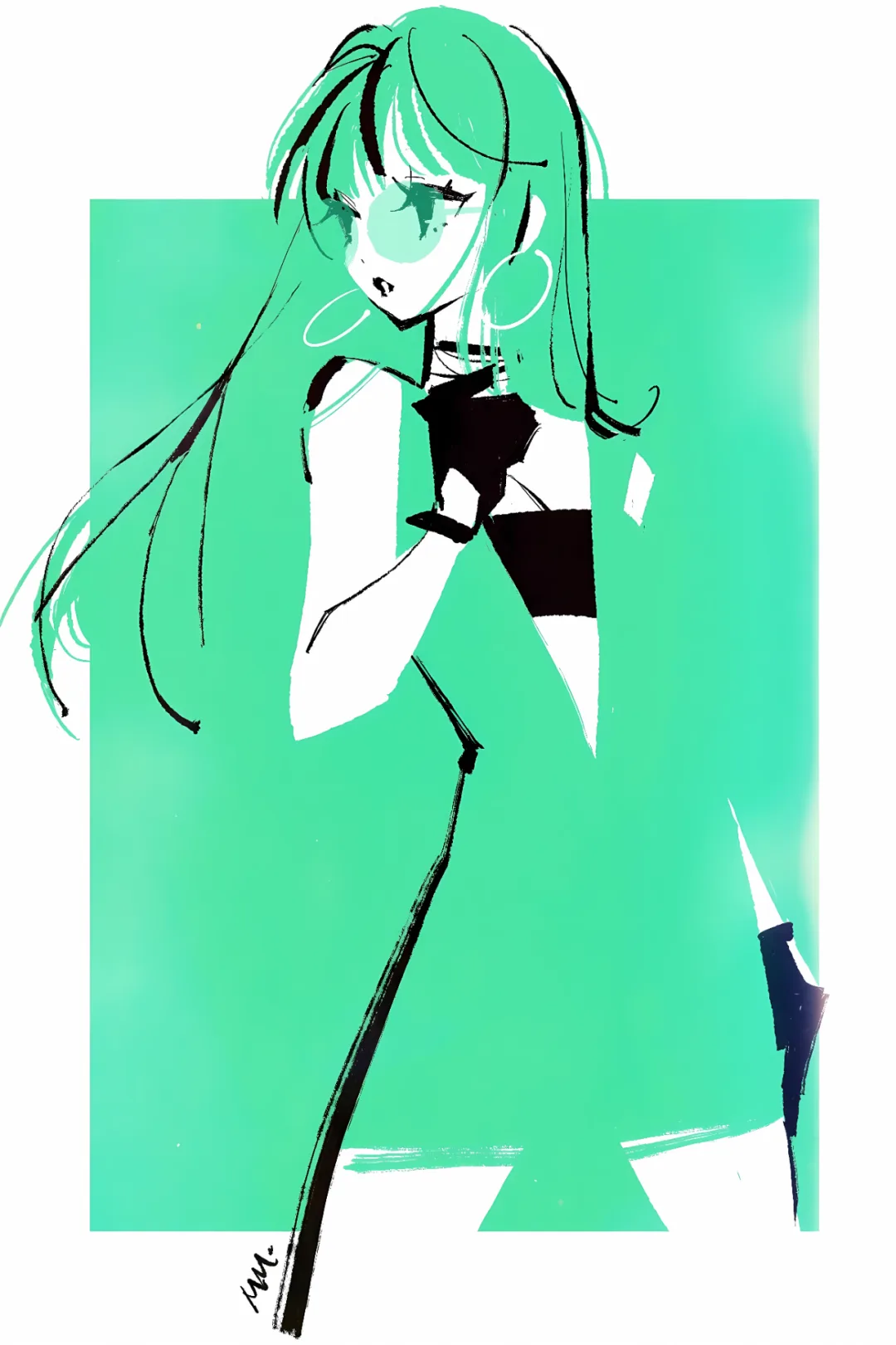 摩登少女手绘壁纸精选高清二次元壁纸