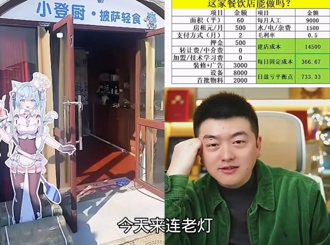 青岛二次元餐吧和上海V披萨店为何打动勇哥破产直播