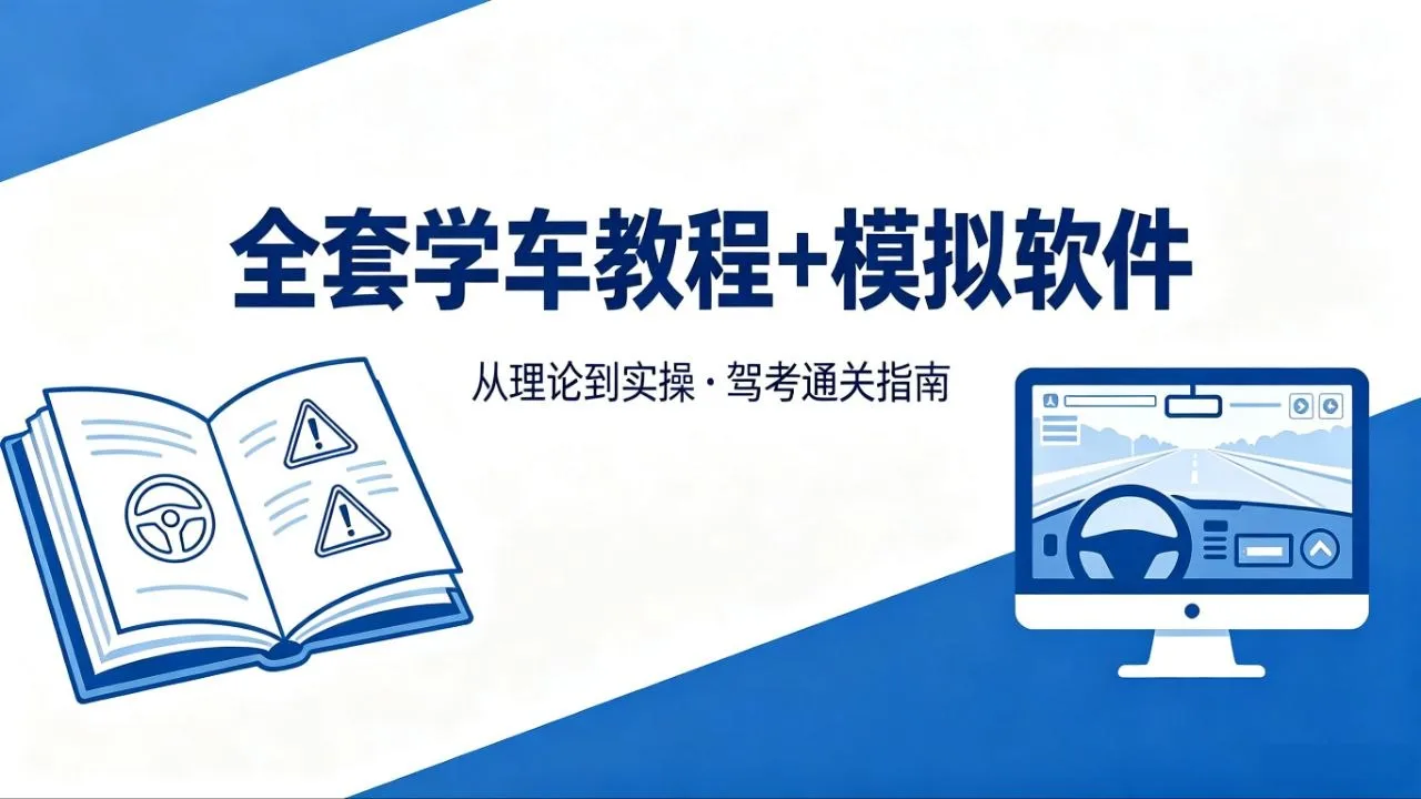 拒绝暴躁教练！这套双端驾考3D模拟软件与通关秘籍，让你在卧室也能练就神车技