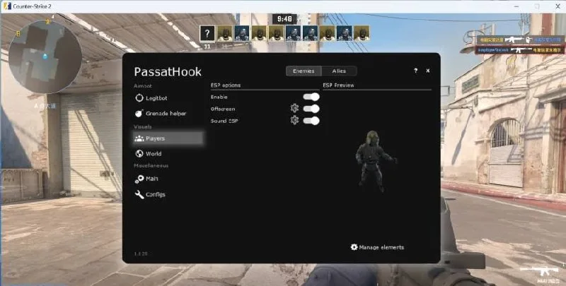 CS2海外黑科技登场！PassatHookV2多功能辅助实操与避坑指南