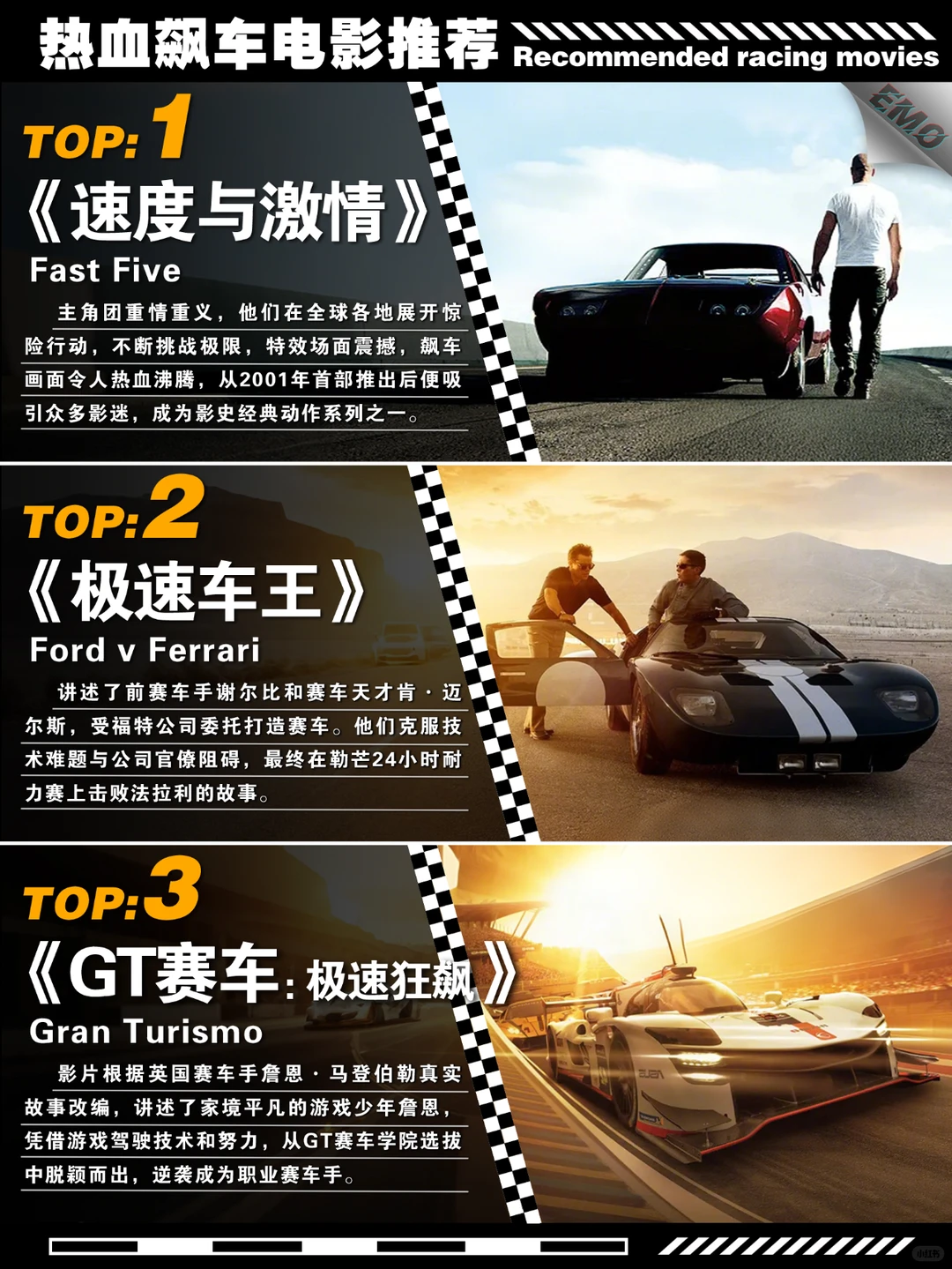 十大必看飙车电影推荐：速度与激情、极速车王等神作盘点 - ACGFav