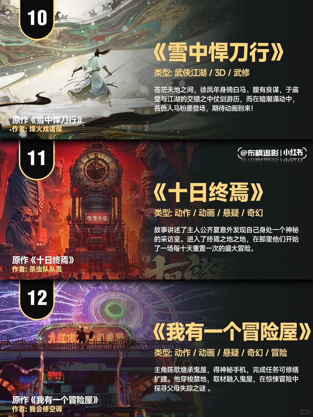 2025网文动漫化爆款清单：坐忘道元素席卷12部顶流新作，哪一部是你的入坑首选