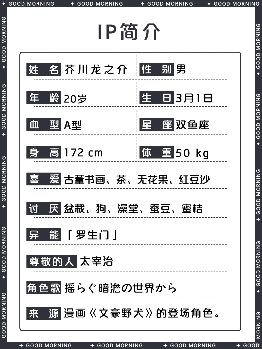 文豪野犬芥川龙之介角色介绍 - 异能罗生门