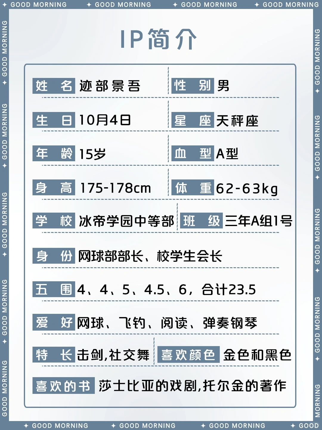 迹部景吾：冰帝的帝王，高贵源于心中