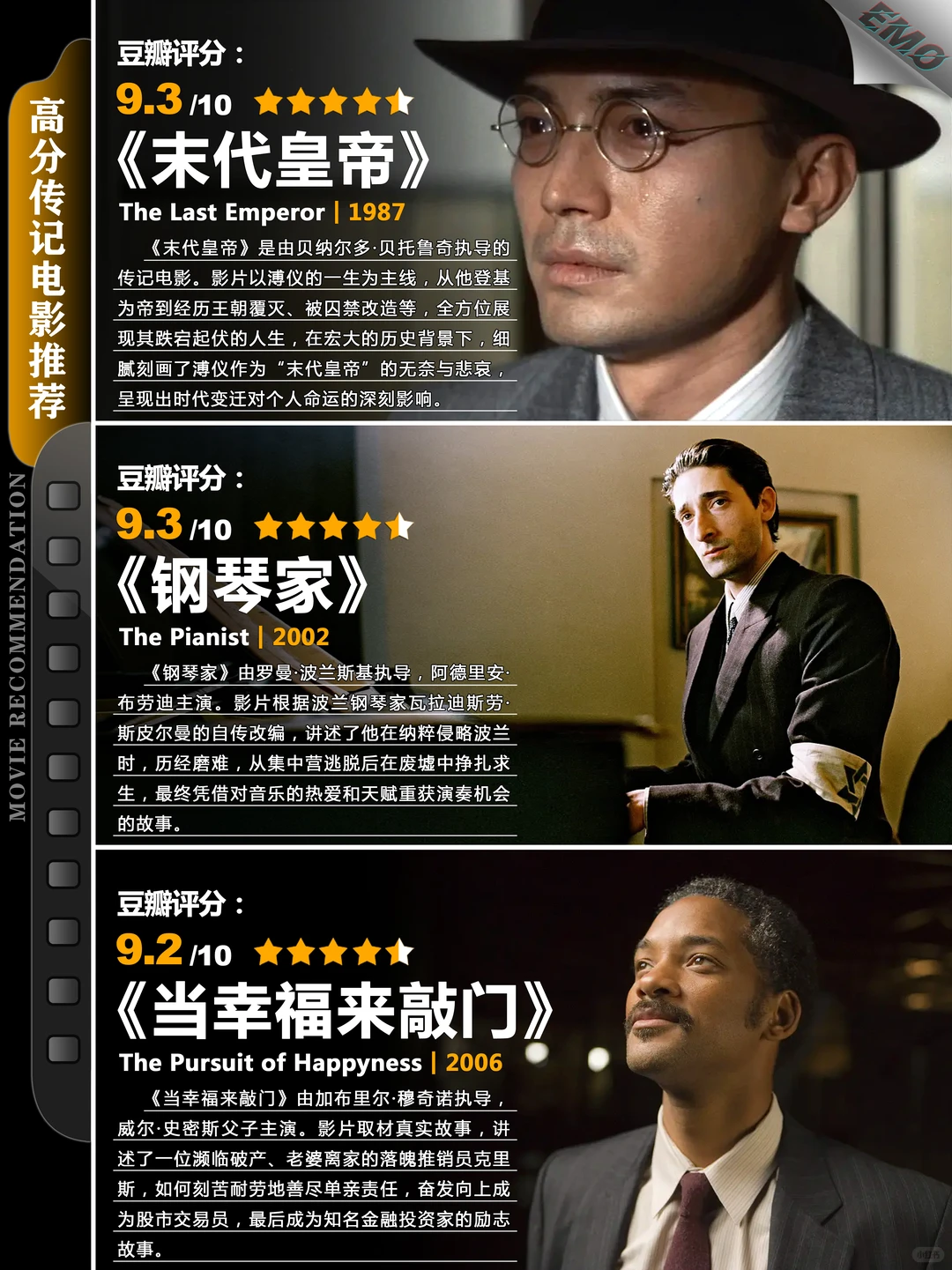 15部高分传记电影推荐：豆瓣9分以上真实故事改编精选 - ACGFav
