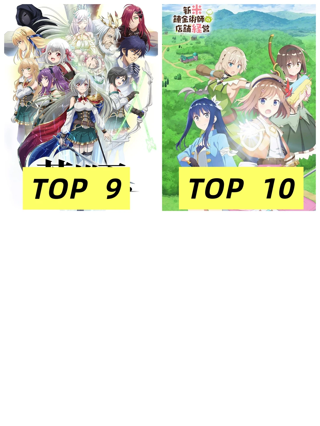 10部异世界百合番剧热度排行，你看过几部？