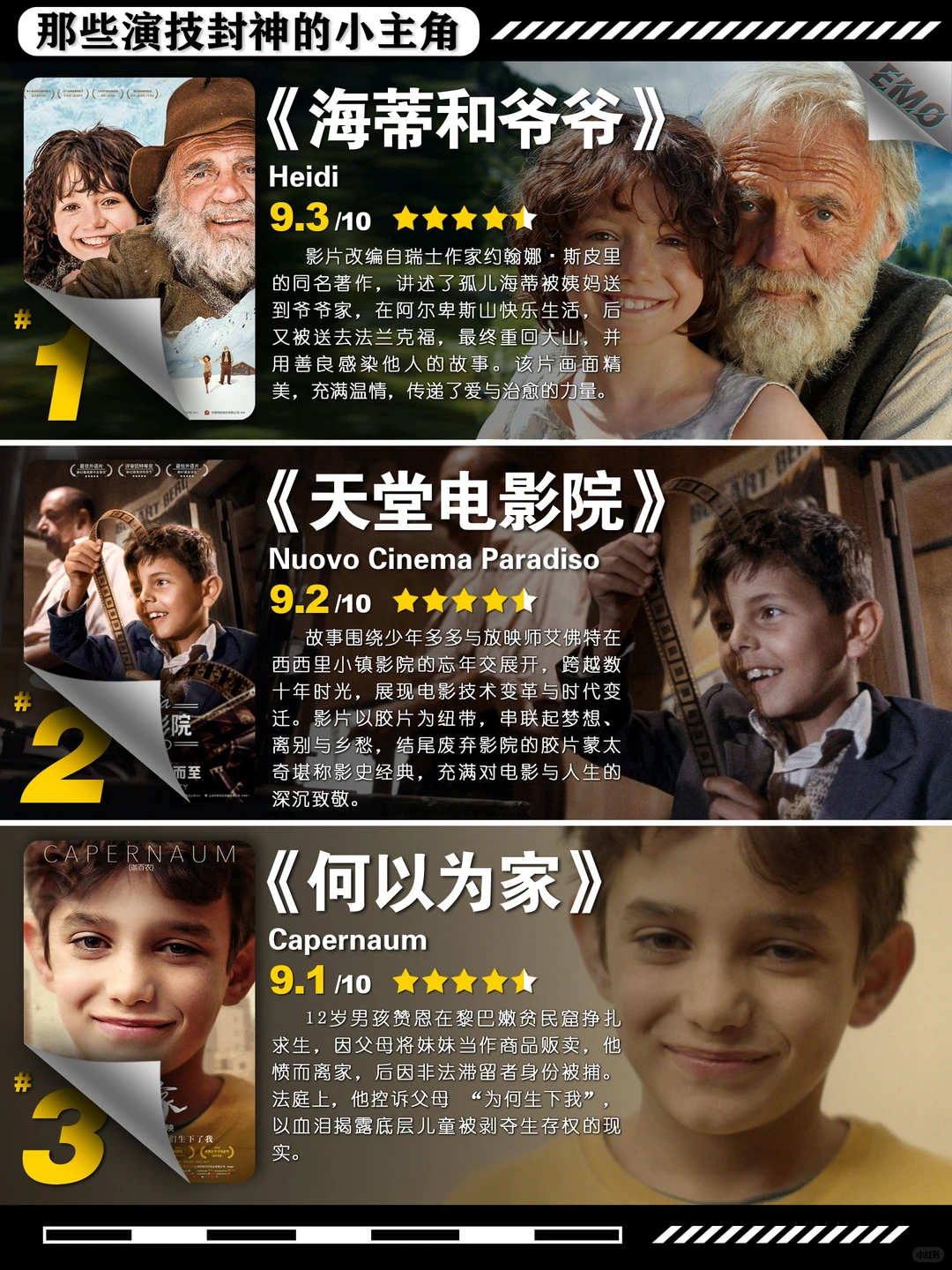 演技封神小演员盘点：豆瓣高分电影推荐 - ACGFav