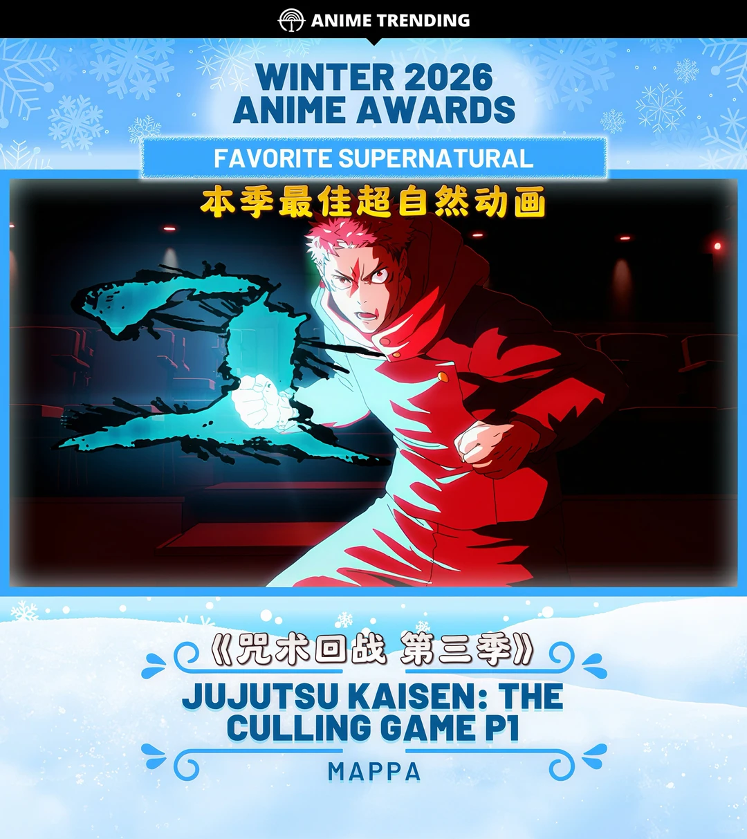 2026冬季动画大赏获奖名单全解析：芙莉莲、咒术封神 - ACGFav