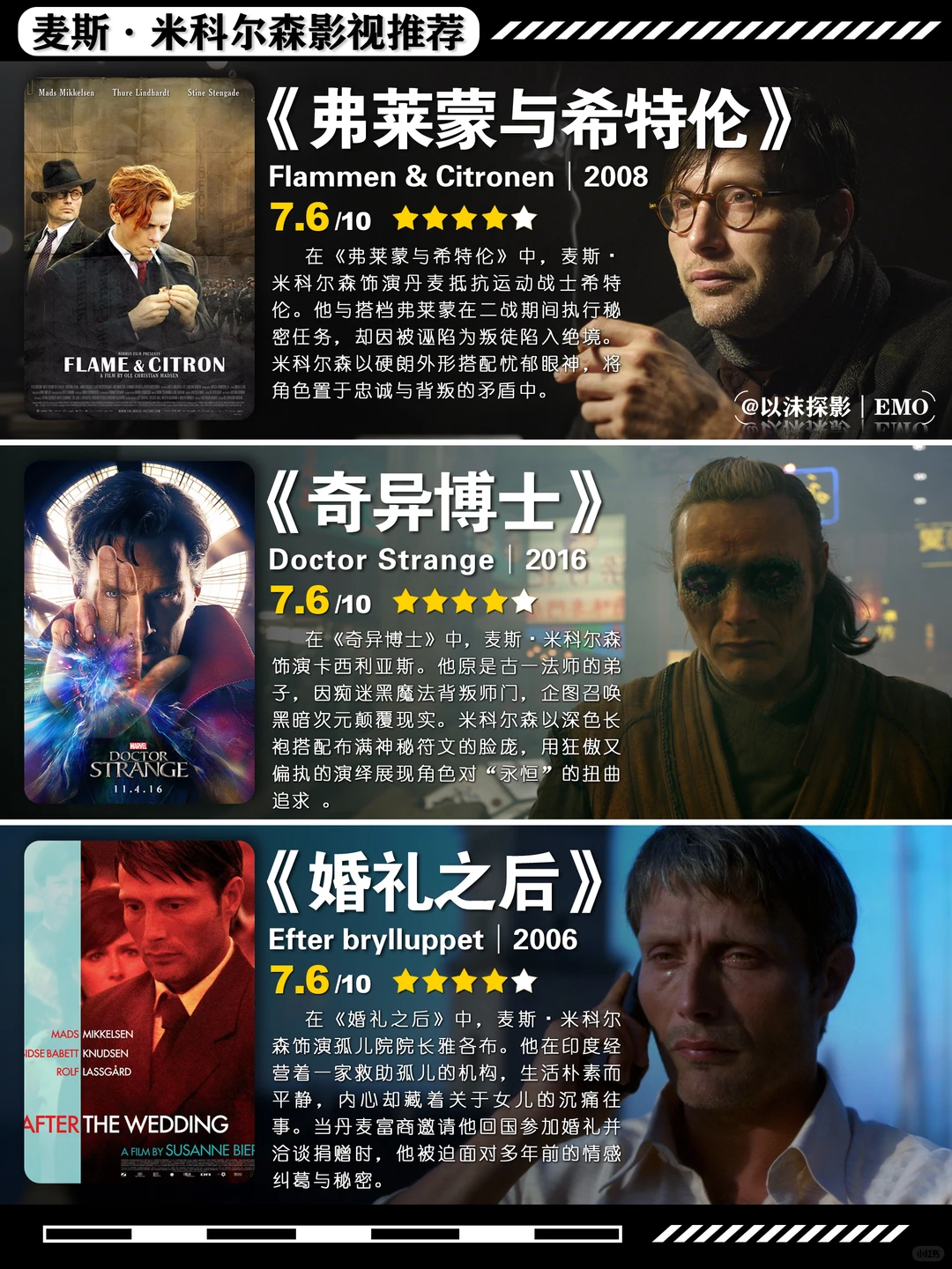 麦斯·米科尔森高分影视推荐：从汉尼拔到酒精计划 - ACGFav