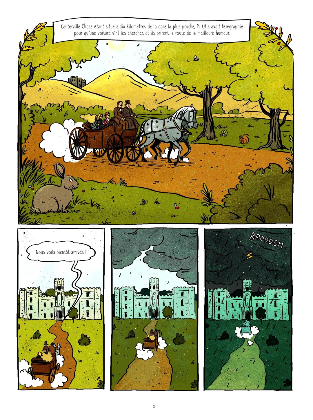 法漫《坎特维尔幽灵》奇幻悬疑漫画推荐:当鬼魂被孩子吓哭
