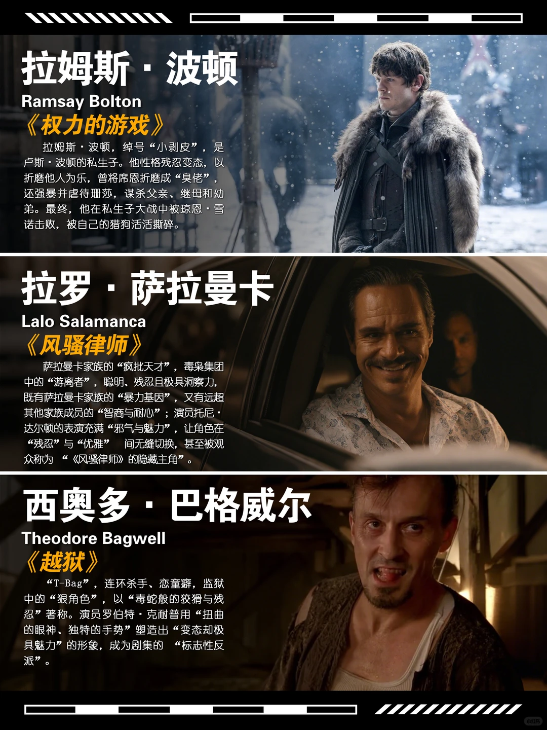 盘点美剧中10大人气爆棚的反派角色：魅力与邪恶并存 - ACGFav