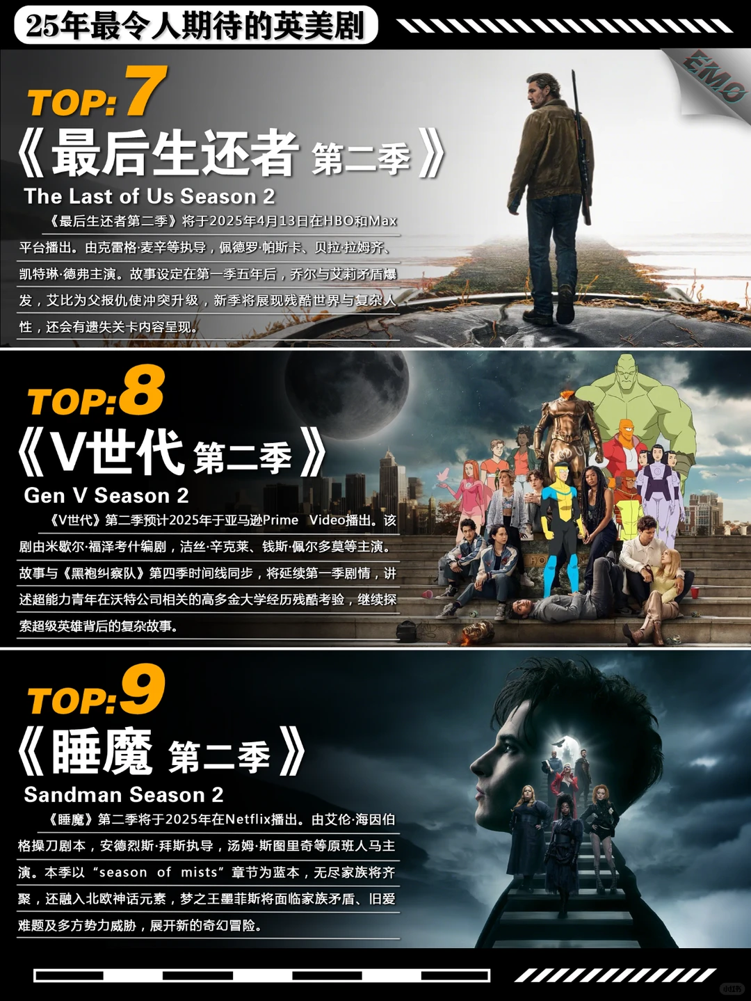 2025年必看英美剧盘点：怪奇物语终章、最后生还者回归等12部神作 - ACGFav