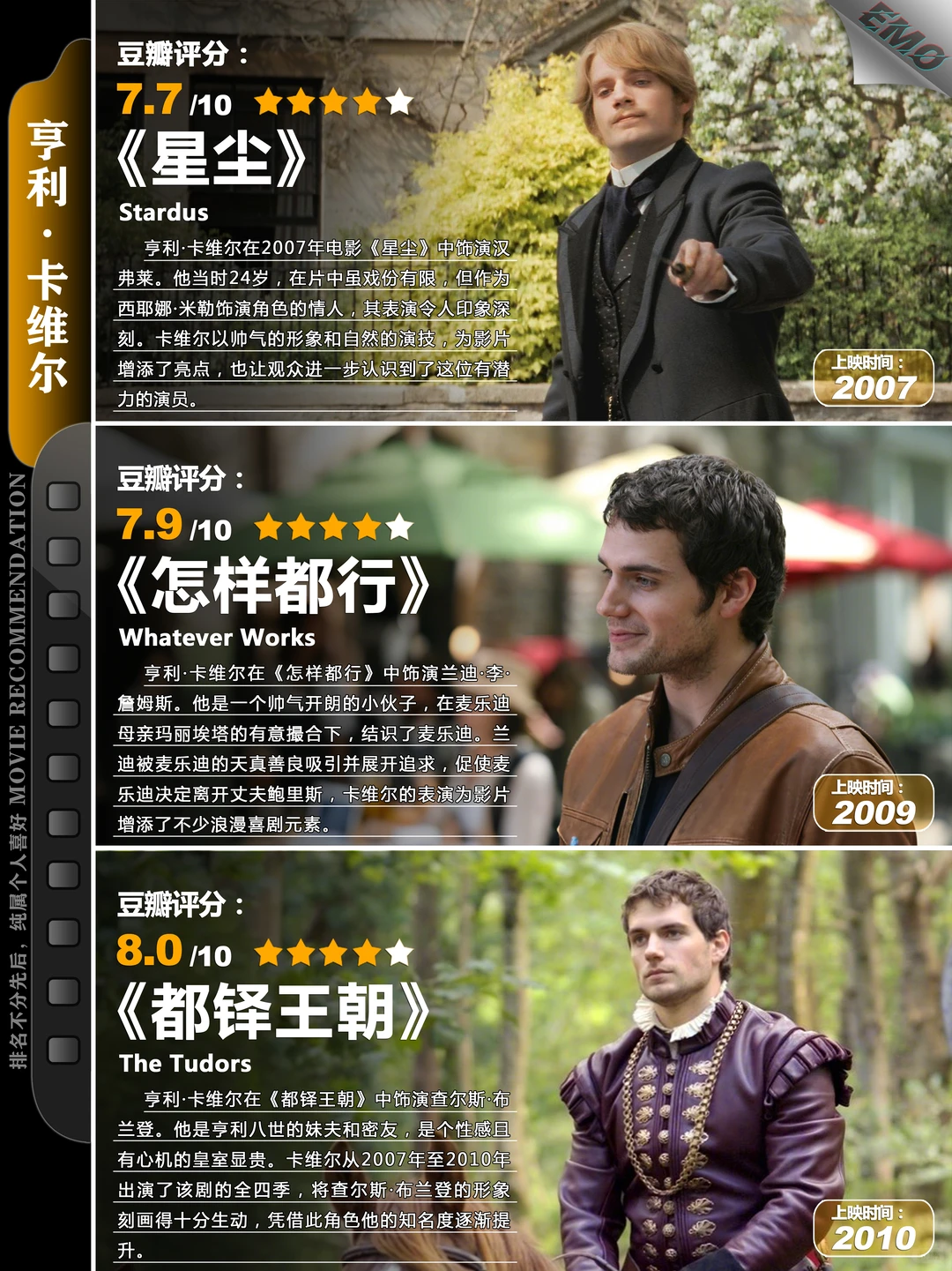 亨利·卡维尔影视推荐：超人、猎魔人等必看佳作 - ACGFav