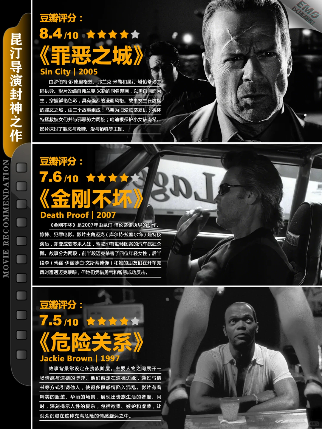 从《低俗小说》到《八恶人》：昆汀·塔伦蒂诺九部封神之作深度盘点