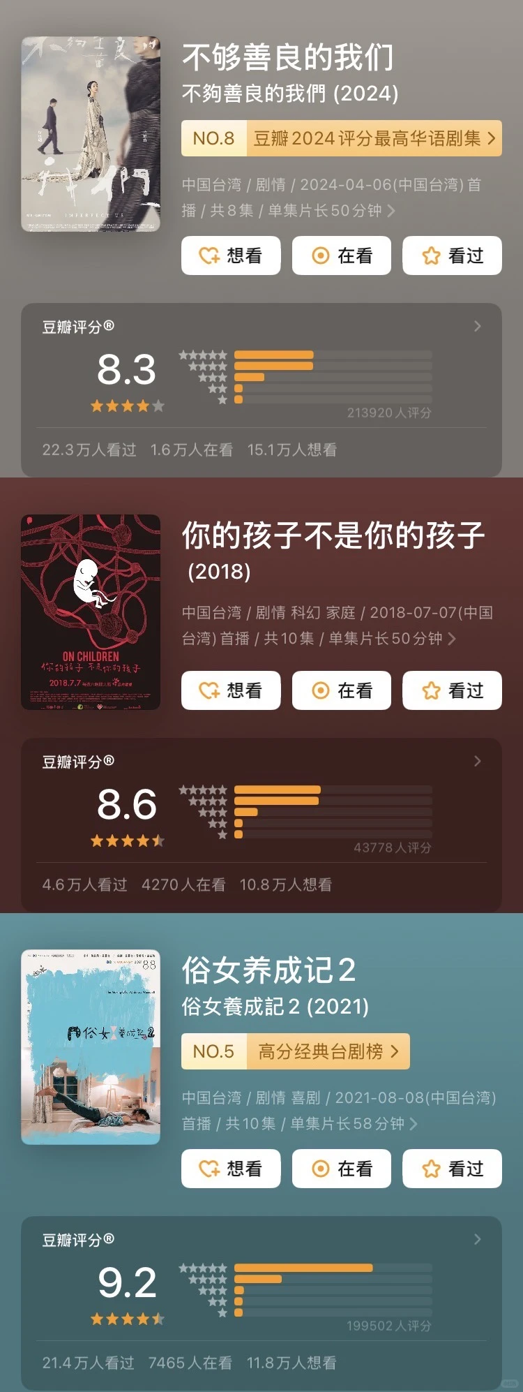 9部高分台剧❗️让你见识什么叫Next Level🔥