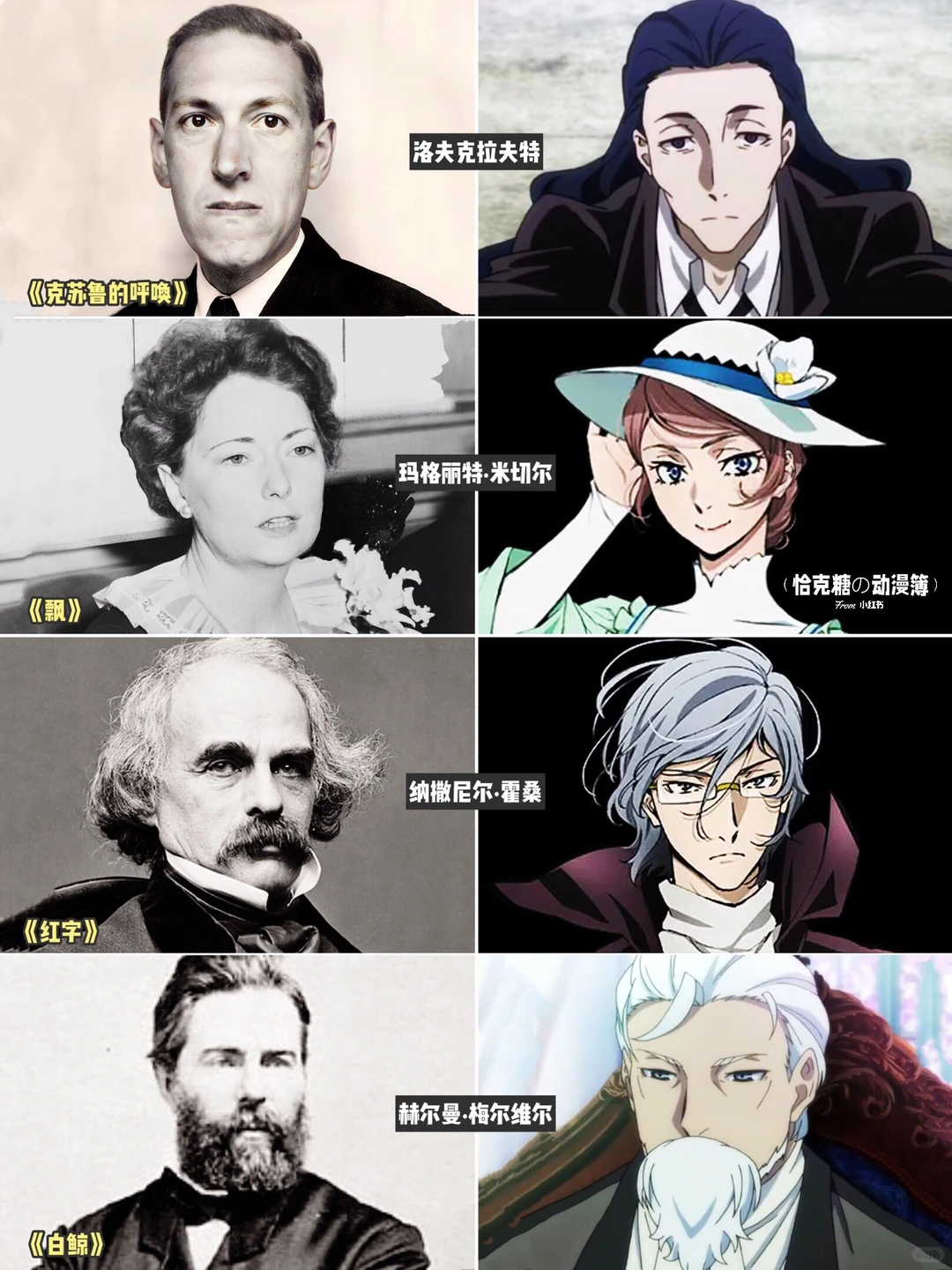 文豪野犬人物原型对比：真实文豪与动画角色差异全解析