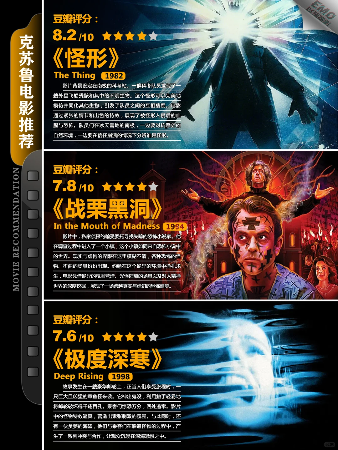 当理智崩坏：深入10部不可名状的克苏鲁神话电影神作