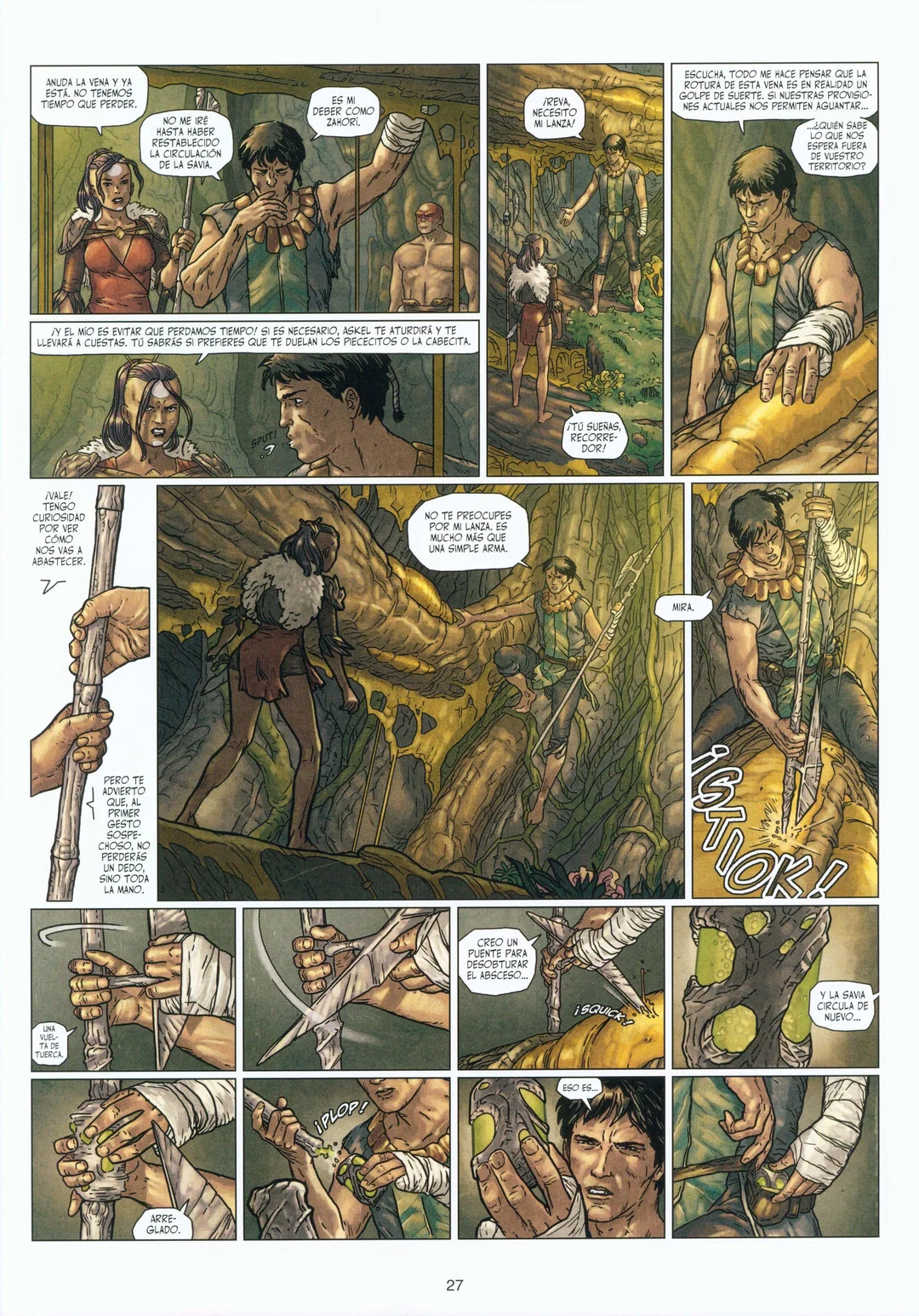 西班牙语奇幻漫画《树液猎人》：绿色朋克冒险巨作 - ACGFav