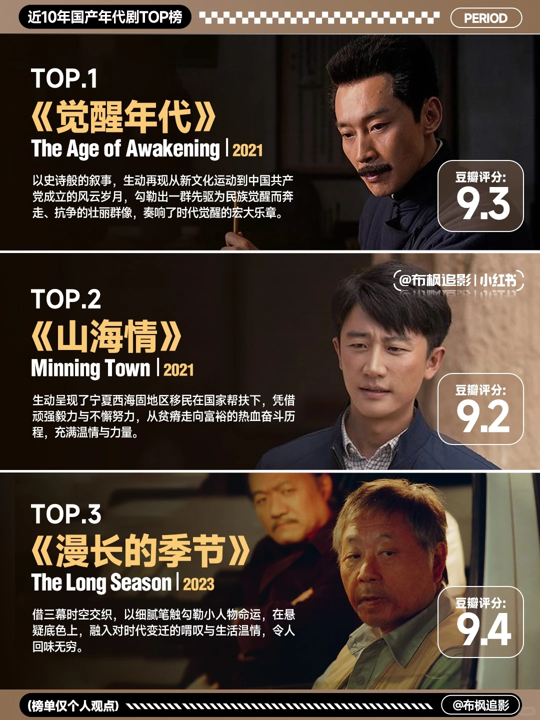 近十年国产年代剧巅峰榜 - 熬夜追剧必看 - ACGFav
