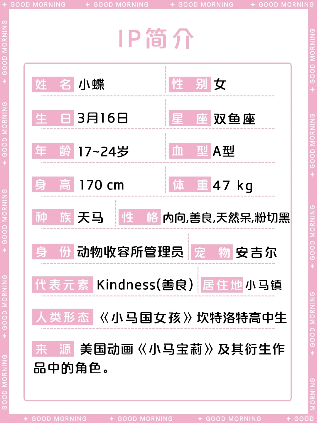 小蝶/柔柔——小马宝莉中的善良天马