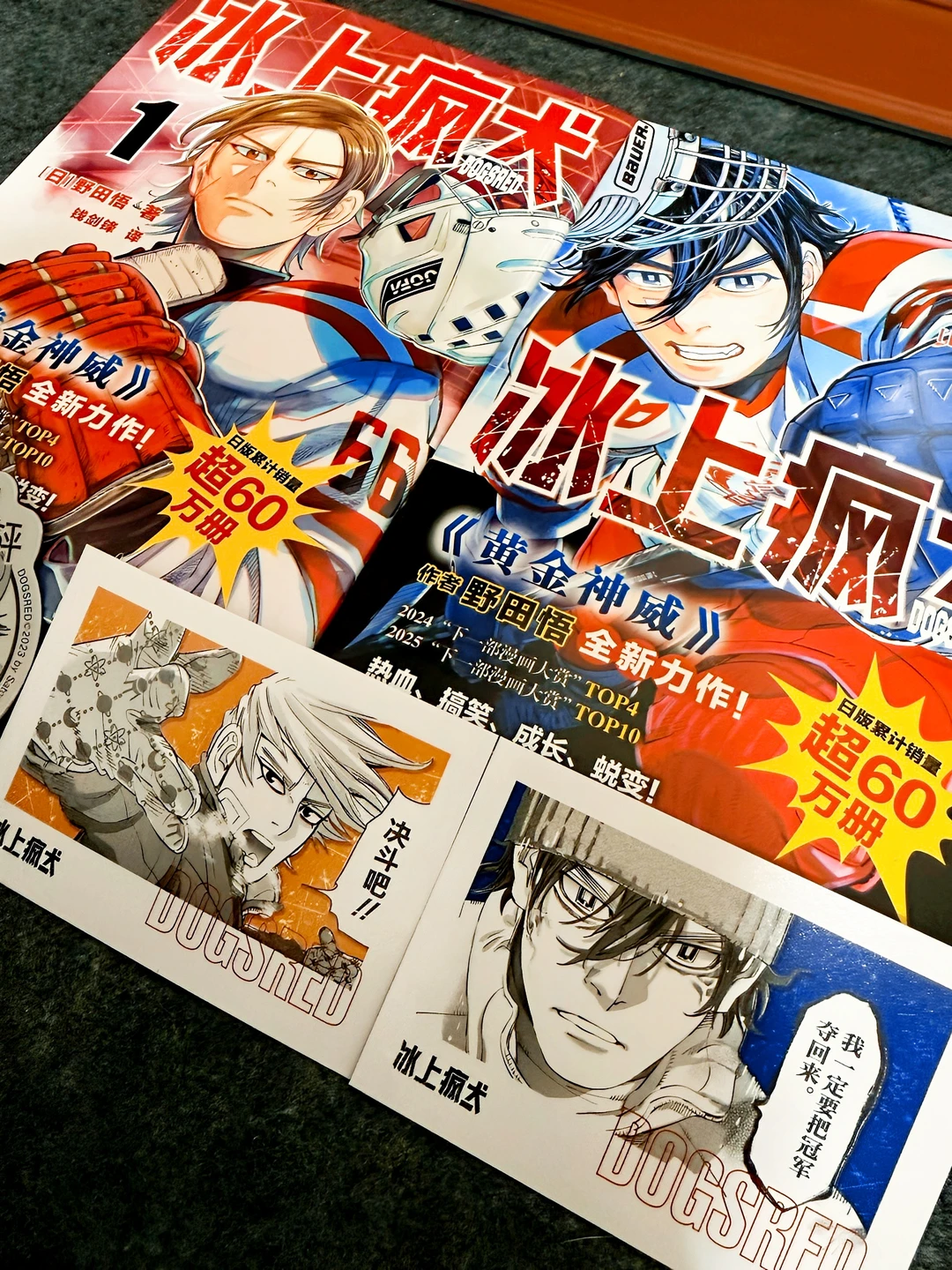 野田悟新作《DOGSRED冰上疯犬》：黄金神威全员冰球再就业