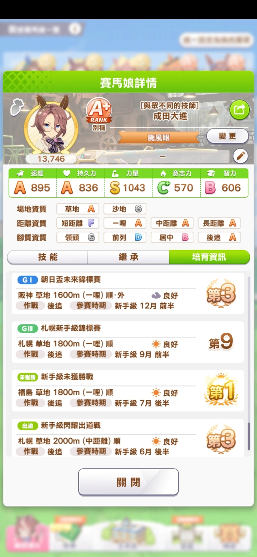 成田大进养成计划8：最惨心情暴跌七八次的育成记录