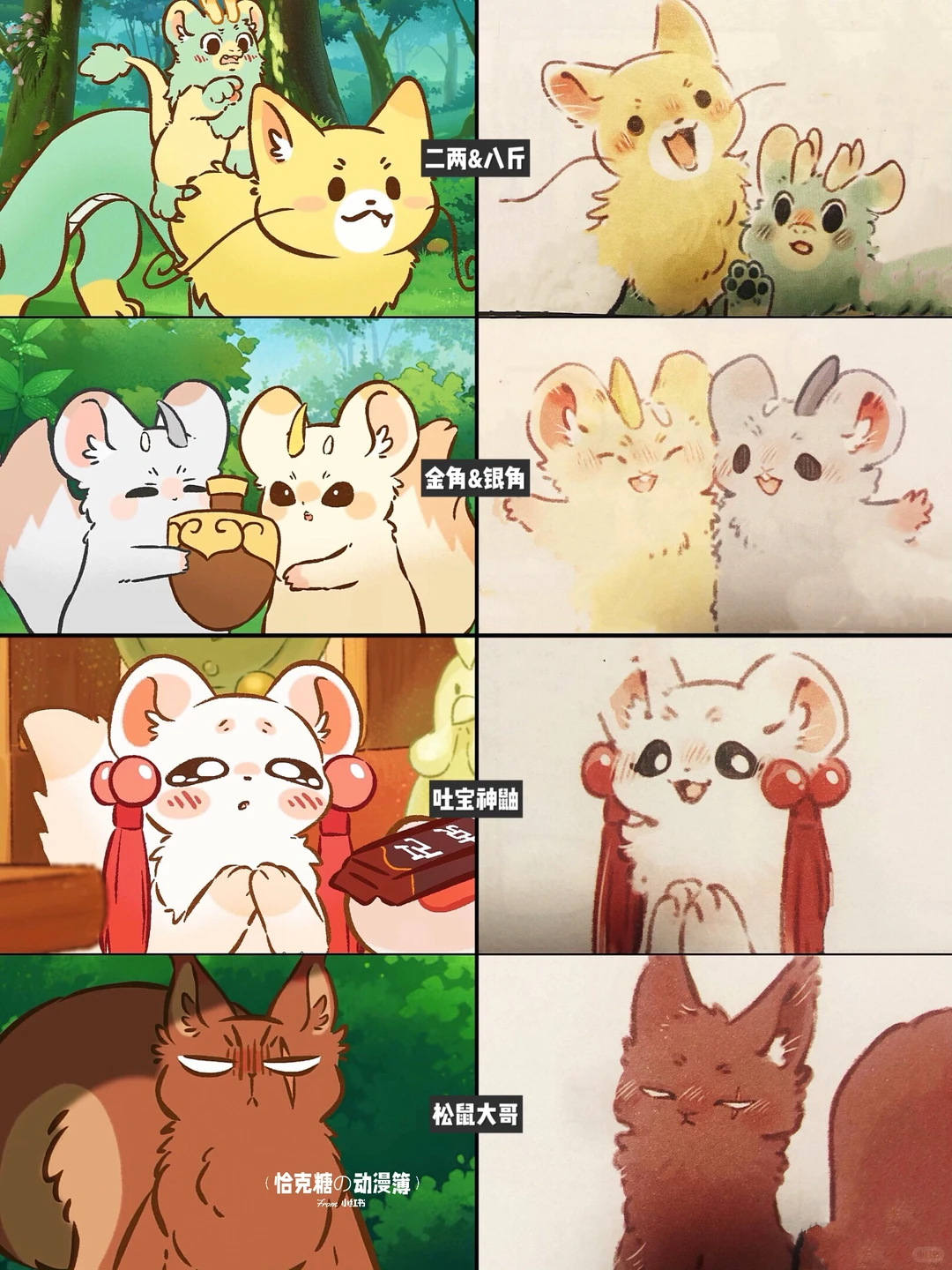 《有兽焉》动画漫画对比：萌兽世界的细节巧思 - ACGFav