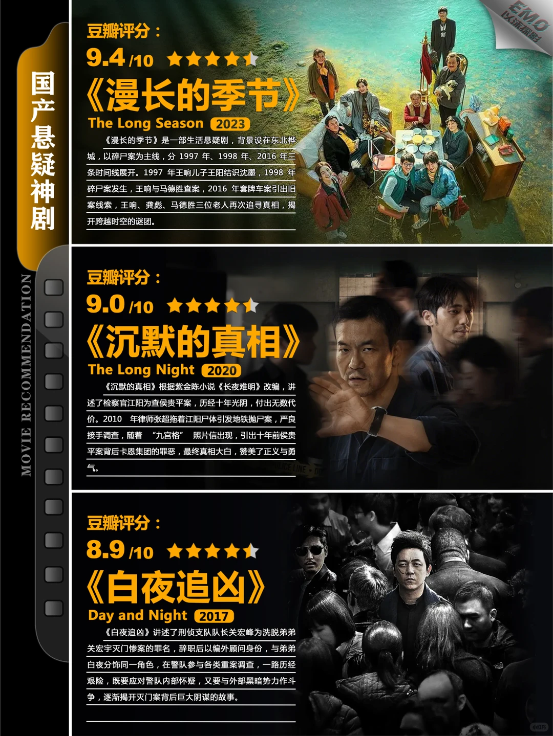 国产高分悬疑犯罪神剧推荐：9.4分《漫长的季节》领衔10部烧脑神作