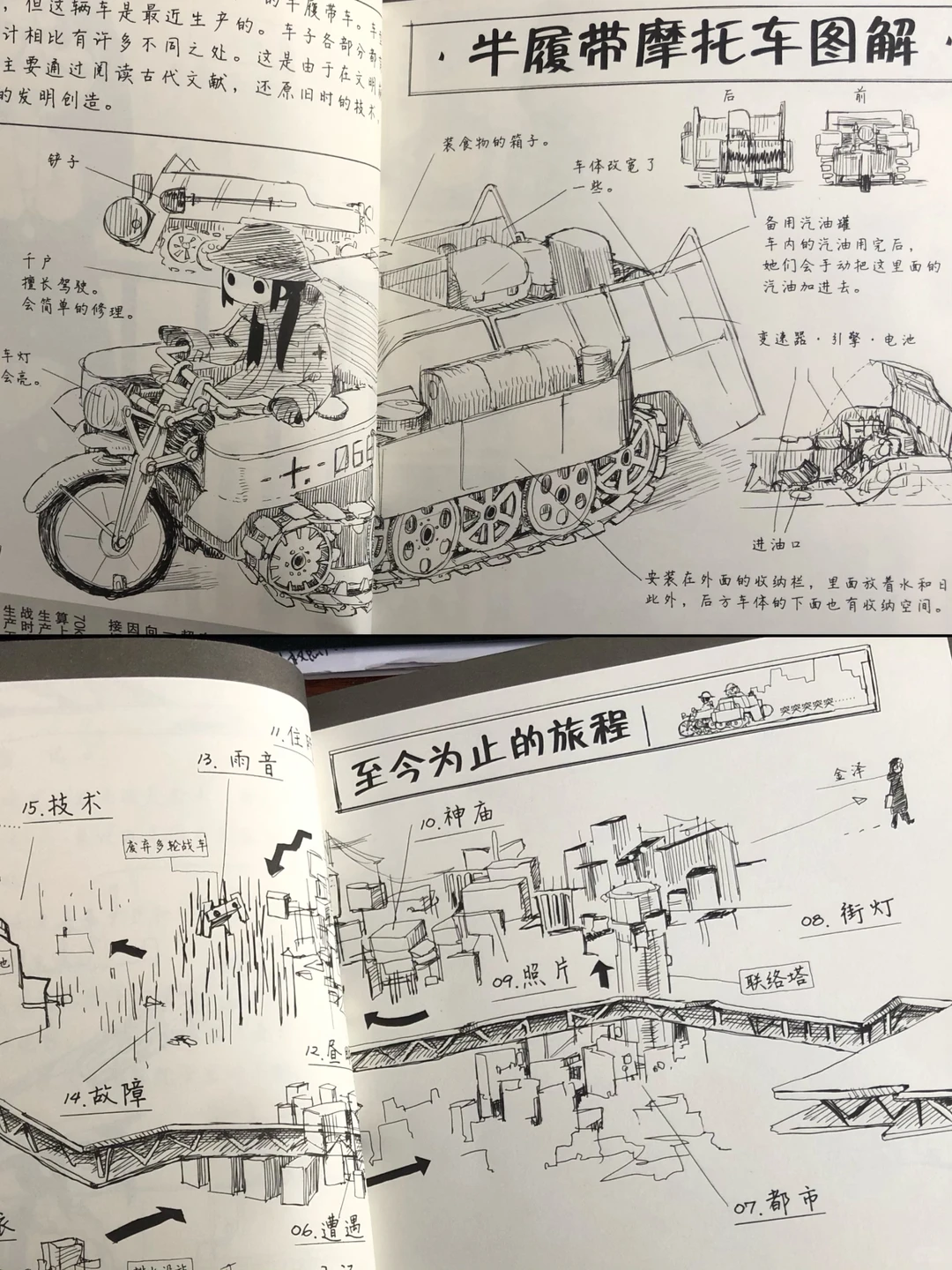 少女终末旅行：动画与漫画对照，解读豆瓣9.3分治愈神作