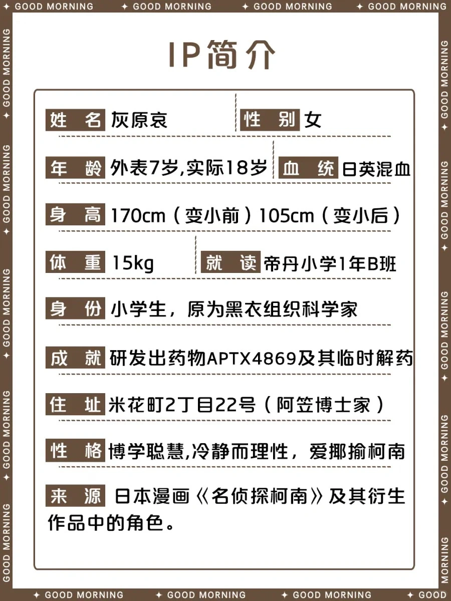 名侦探柯南 | 灰原哀 ❄︎