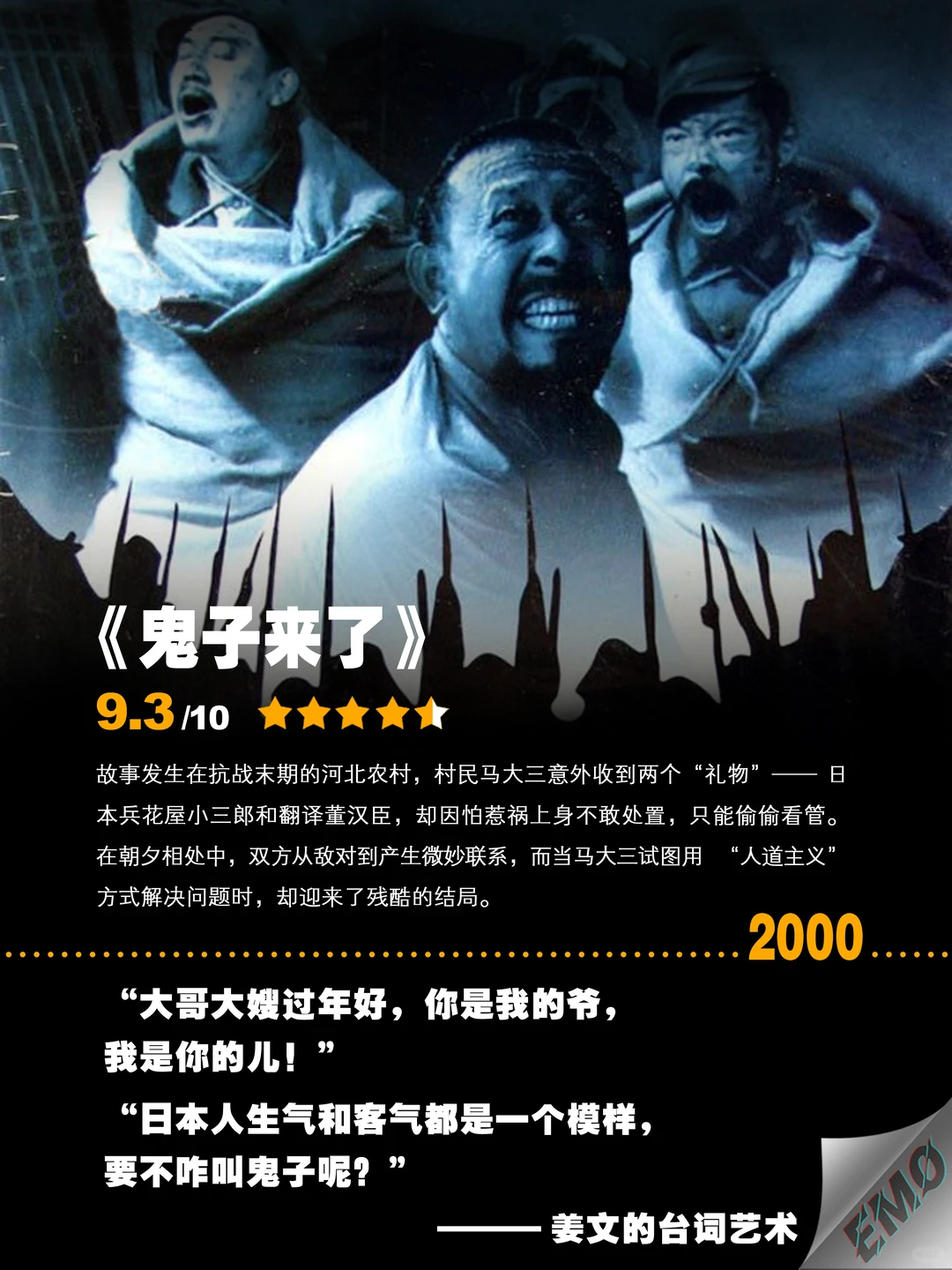 姜文封神电影深度盘点：五部神作拯救你的片荒 - ACGFav