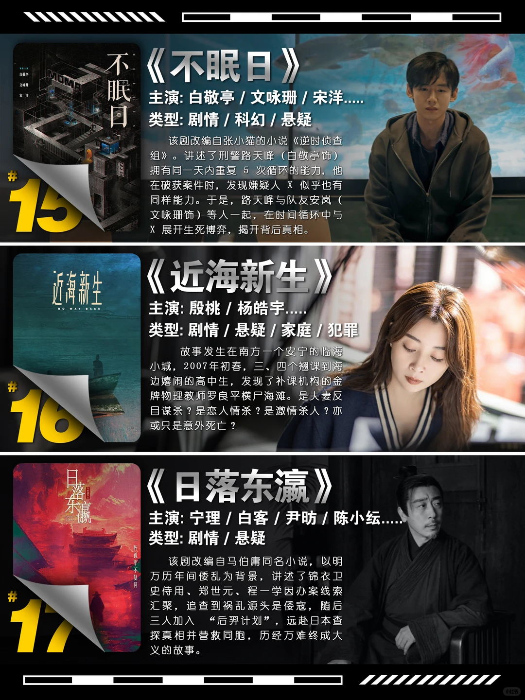 2025年犯罪悬疑剧井喷，17部豆瓣高分神作拯救你的周末片荒