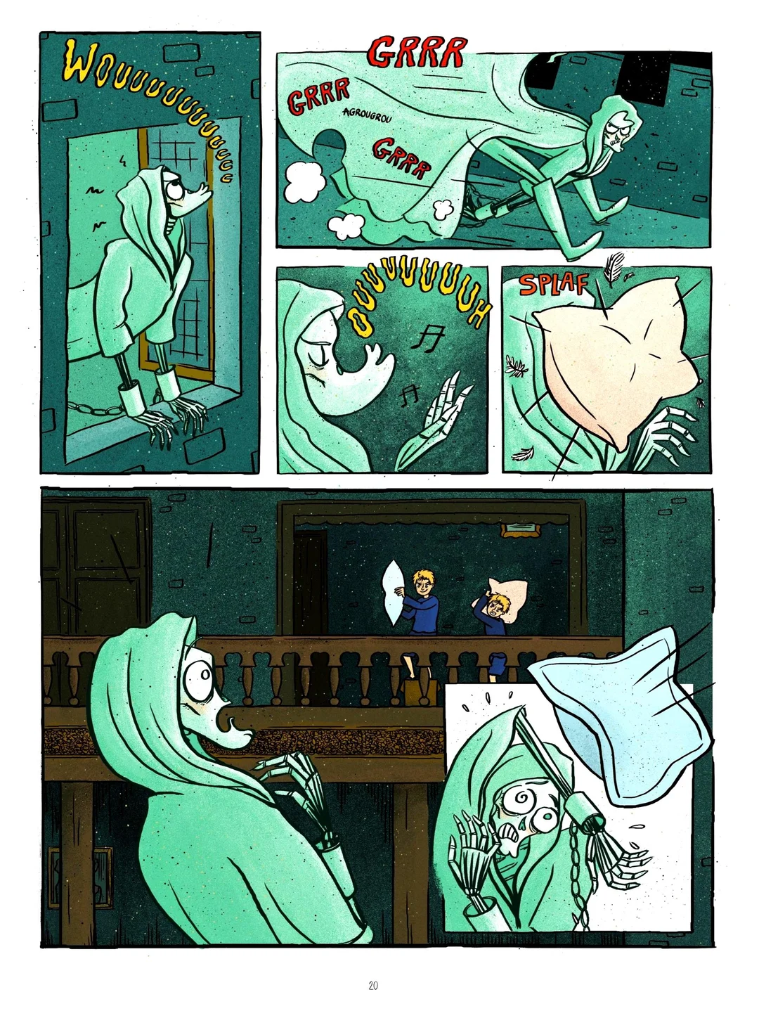 法漫《坎特维尔幽灵》奇幻悬疑漫画推荐:当鬼魂被孩子吓哭