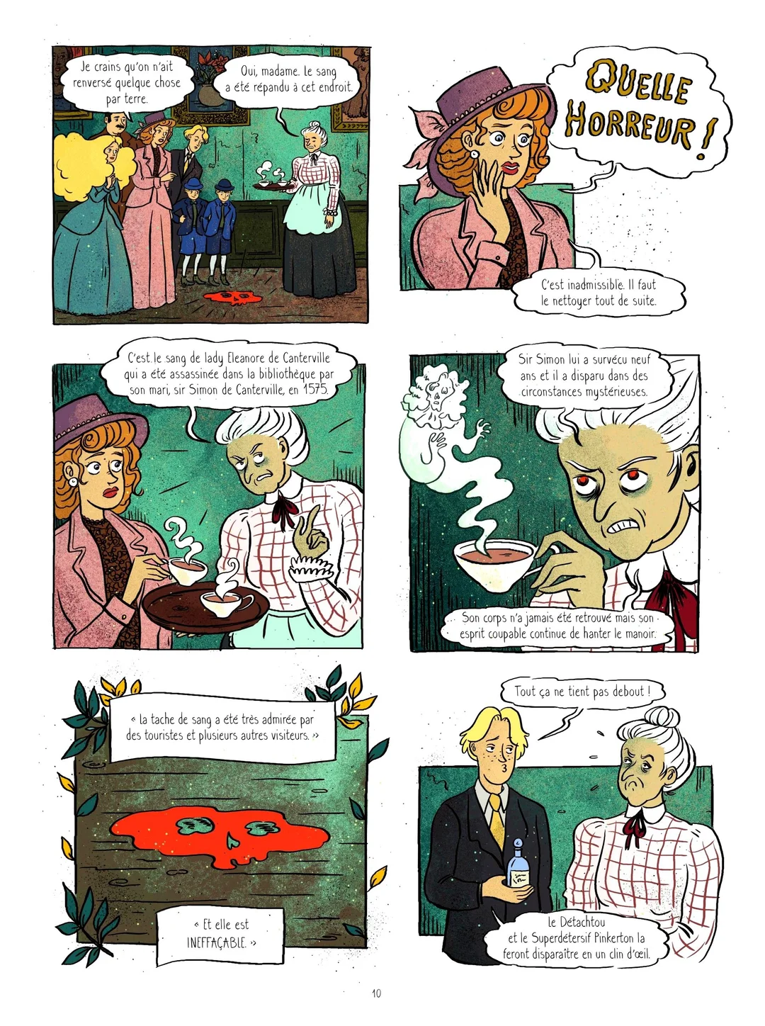 法漫《坎特维尔幽灵》奇幻悬疑漫画推荐:当鬼魂被孩子吓哭