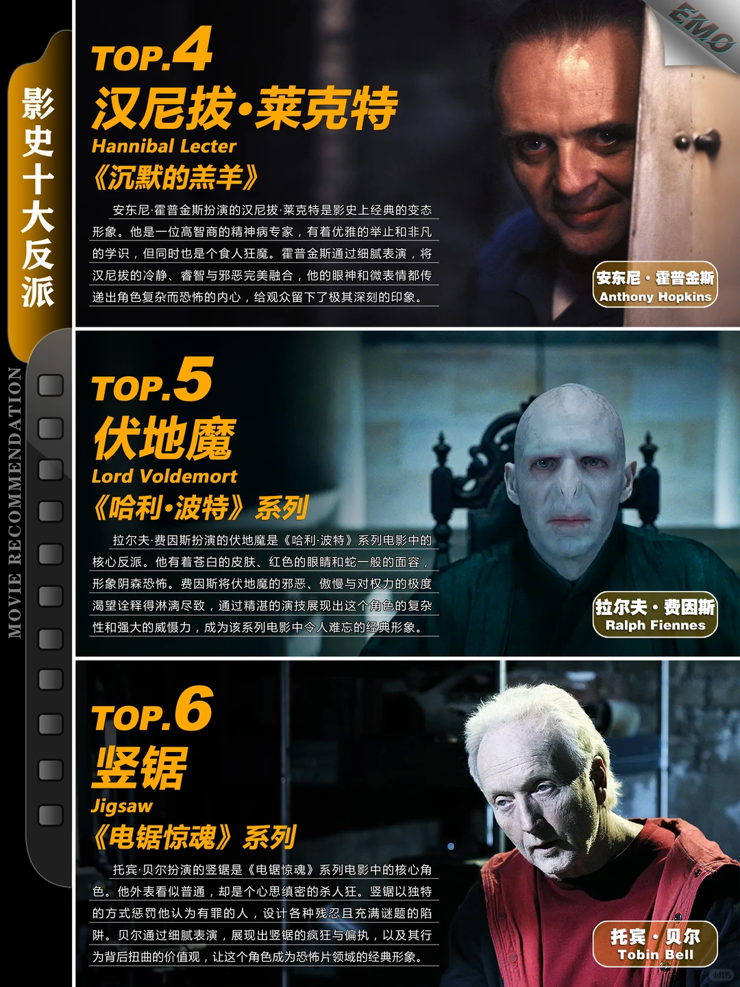 影史十大经典反派角色盘点：从达斯·维达到小丑 - ACGFav