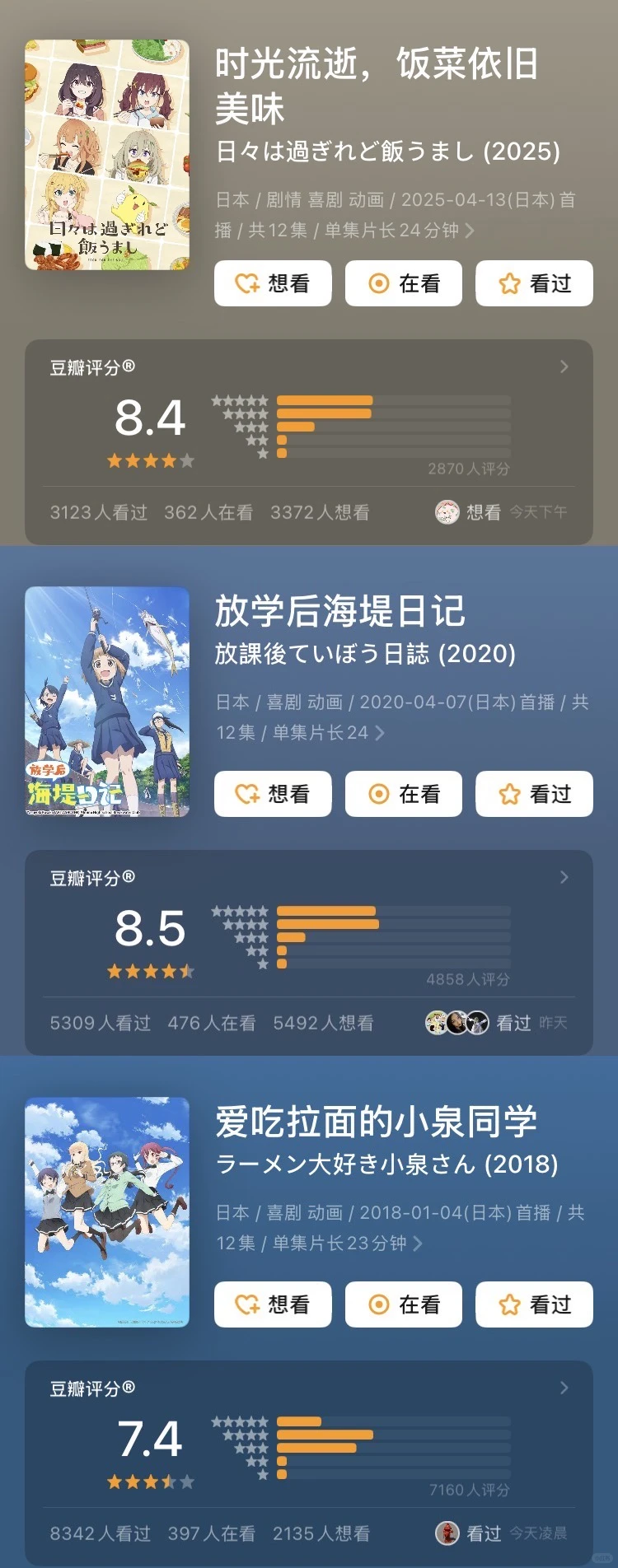 美食番｜🥯九部适合下饭时观看的治愈系动漫