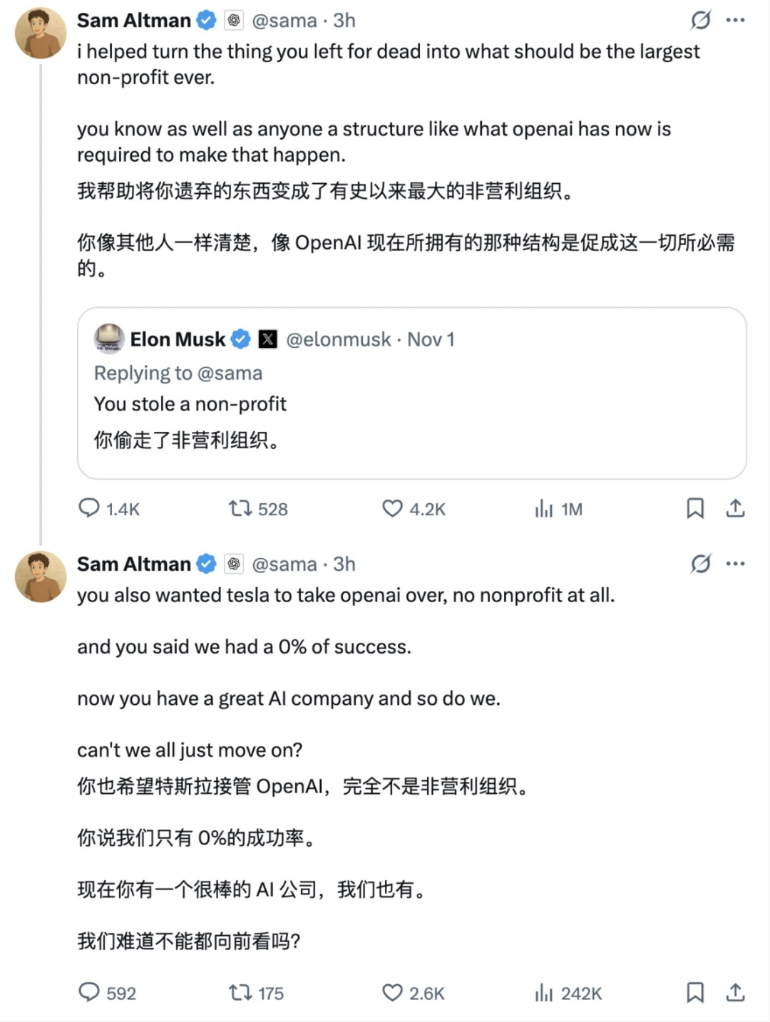 OpenAI宫斗剧终极解密：52页证词拆穿奥特曼“谎言帝国”，马斯克补刀：你偷了我的非营利组织