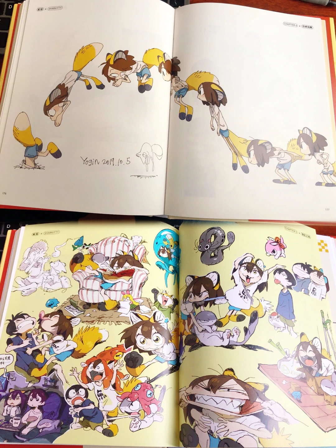 《你的鲨猫突然出现》插画集：幺了个菁治愈力作，鲨猫萌翻全场
