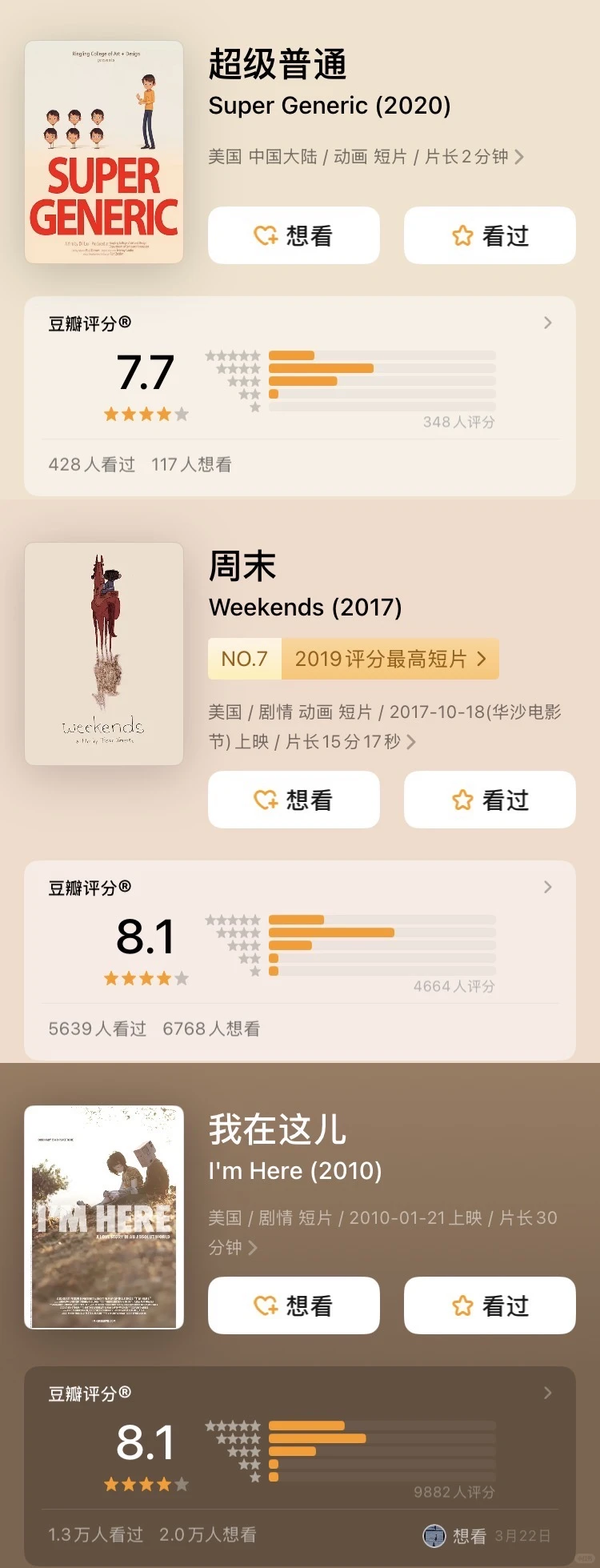 9部高分动画短片推荐，部部都是神作