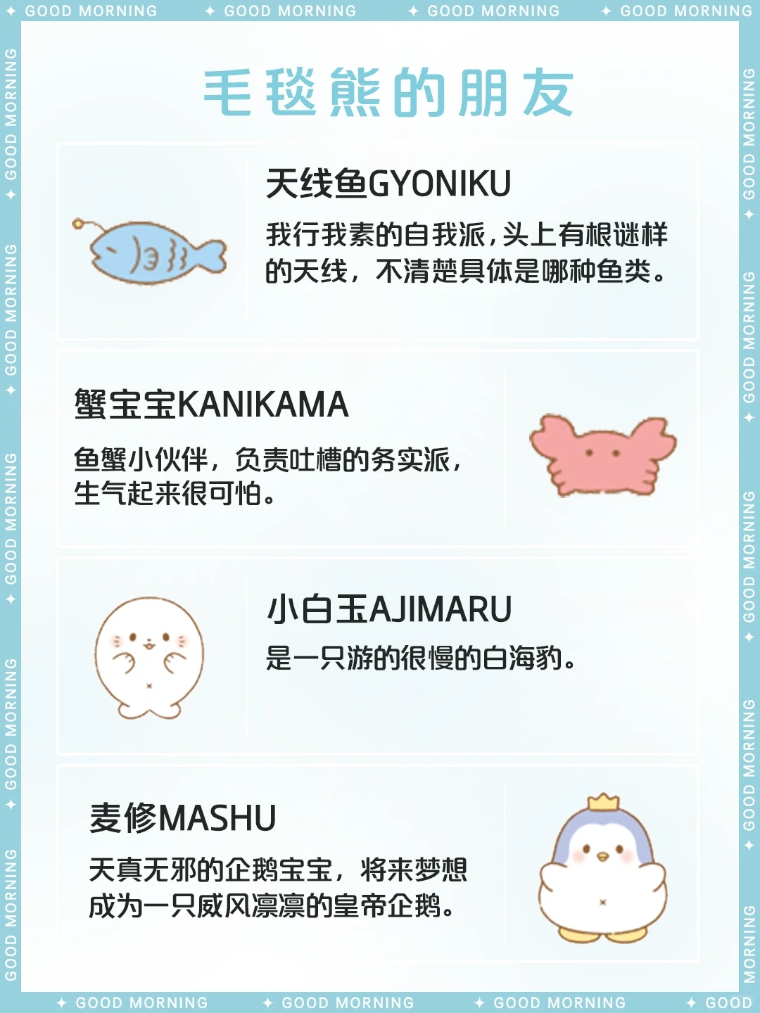 毛毯熊Marumofubiyori | 三丽鸥可爱小白熊介绍