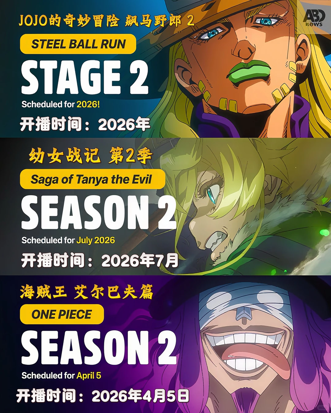 2025年30部续作新作定档盘点：葬送的芙莉莲、咒术回战领衔 - ACGFav